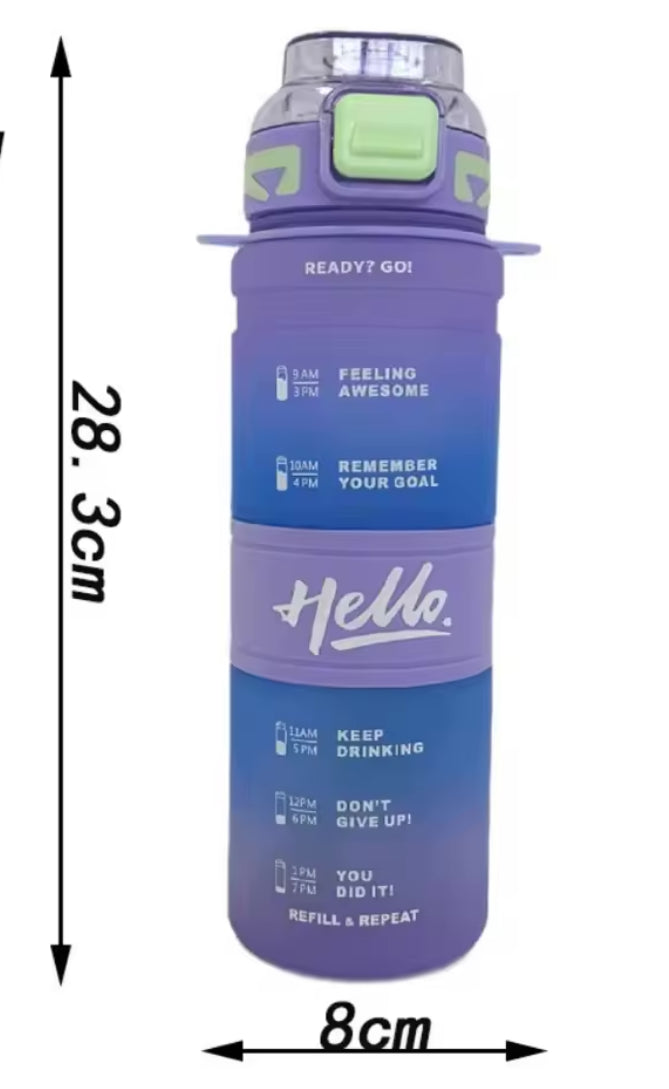 Portable Back Strap Water Bottle, Leak Proof Plastic Water Bottle, Kids Water Bottle Portable Back Strap Water Bottle, Leak Proof Plastic Water Bottle, Kids Water Bottle